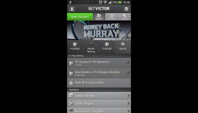 BetVictor Mobile Sportsbook Lobby Screenshot Featured