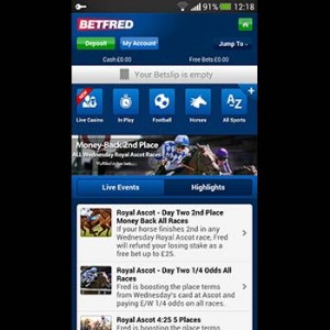 Betfred Mobile Sportsbook Lobby Screenshot Featured