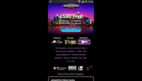 JackpotCity Mobile Casino Landing Page Screenshot Featured