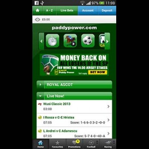 Paddy Power Mobile Sportsbook Lobby Screenshot Featured
