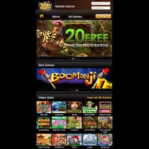 VideoSlots Mobile Casino Screenshot